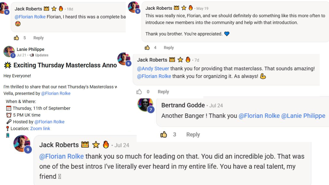 Skool community feedback
