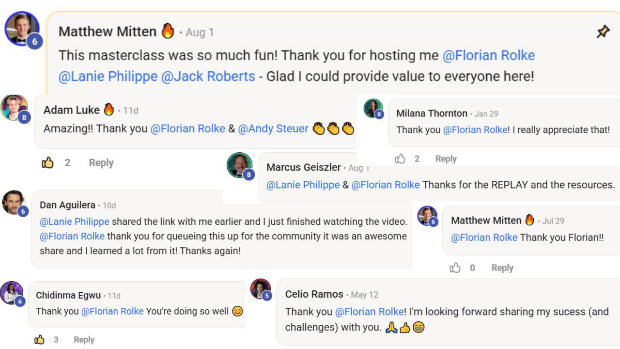 Skool community feedback